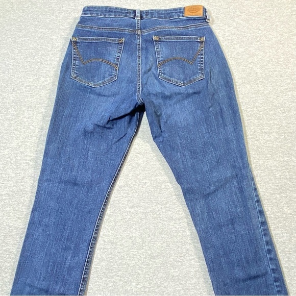 Dickies Curvy Straight Leg Jeans Women's 6 Blue Mid Rise Stretch Casual Denim - Picture 9 of 16